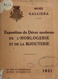 Exposition Du Decor Moderne De L Horlogerie Et De La Bijouterie