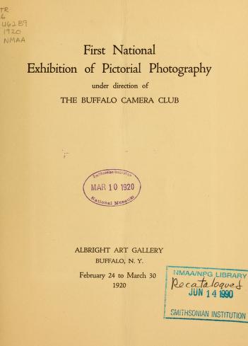 First national exhibition of pictorial photography