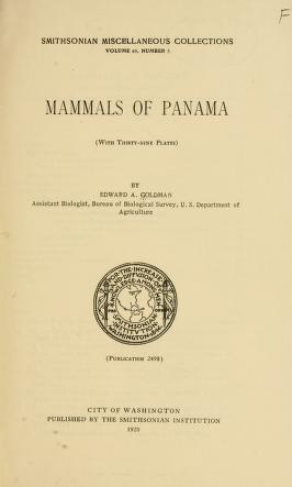 Mammals of Panama