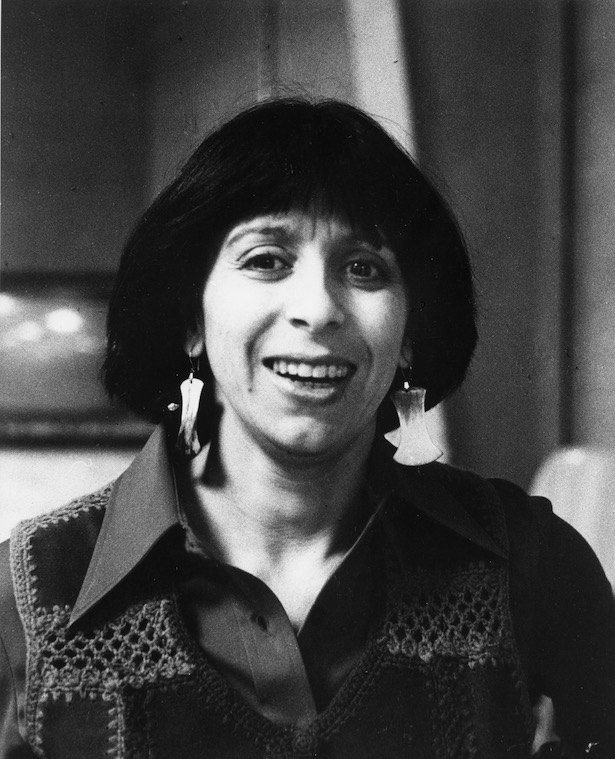 Black and white photo of Suni Paz, 1976.