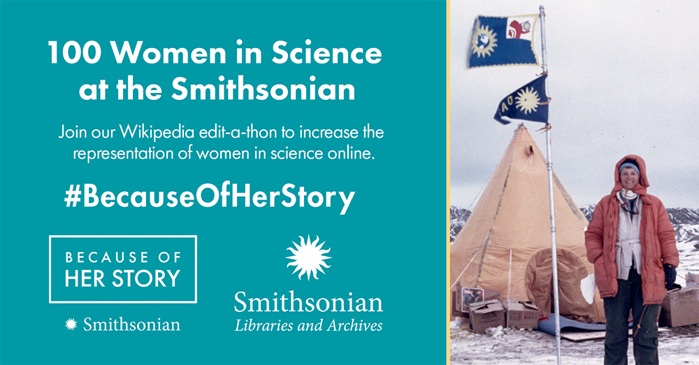 Graphic for Wikipedia and Women in Science Edit-a-thon
