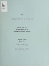 Cover of 1974 environmental monitoring and baseline data