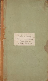 Cover of Drafts of surveys, sketches, and calculations of improvements