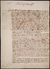 Cover of Galileo Galilei letter to Nicolas Peiresc