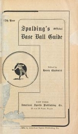 Cover of Spalding's base ball guide, and official league book for 1903-1904