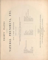 Cover of Thirty plates illustrative of natural phenomena, etc. - with a short description annexed to each plate