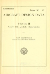 Cover of Aircraft design data ...