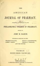 Cover of American journal of pharmacy