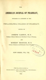 Cover of American journal of pharmacy