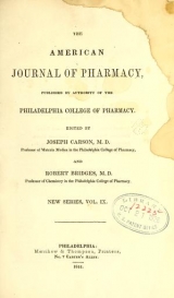 Cover of American journal of pharmacy