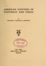 Cover of American painters of yesterday and today