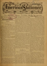 Cover of The American stationer