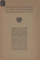 Cover of Amtliche Berichte aus den königlichen Kunstsammlungen
