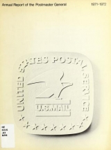 Cover of Annual report of the Postmaster General