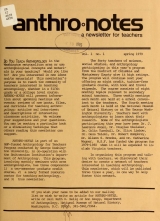 Cover of Anthro Notes