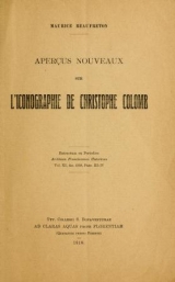 Cover of Aperçu nouveaux sur l'iconographie de Christophe Colomb