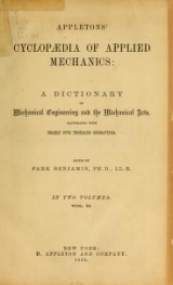 Cover of Appletons' cyclopaedia of applied mechanics