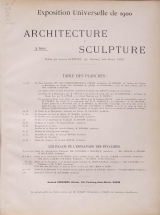 Cover of L'architecture & la sculpture à l'Exposition de 1900 v. 3