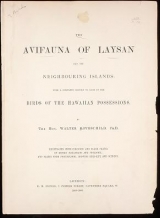 Cover of The avifauna of Laysan and the neighbouring islands text