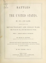 Cover of Battles of the United States, by sea and land