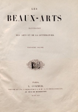 Cover of Les Beaux-Arts v. 3