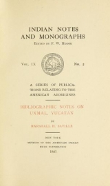 Cover of Bibliographic notes on Uxmal, Yucatan,