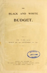 Cover of Black & white illustrated budget