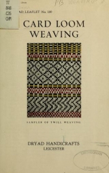 Cover of Card loom weaving