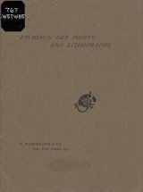 Cover of Catalogue of a collection of etchings, dry points and lithographs by Whistler