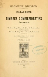 Cover of Catalogue des timbres commémoratifs, français 