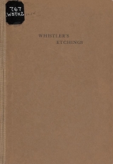 Cover of Catalogue of etchings by J. McN. Whistler