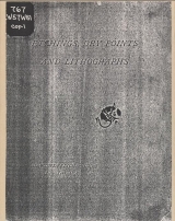 Cover of Catalogue [of] etchings, dry points and lithographs, by Whistler