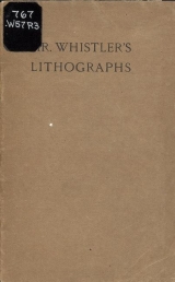 Cover of Catalogue of an exhibition of lithographs