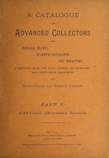 Cover of A catalogue for advanced collectors of postage stamps, stamped envelopes and wrappers pt. 5