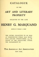 Cover of Catalogue of the art and literary property
