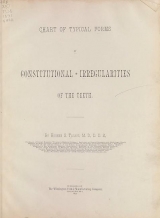 Cover of Chart of typical forms of constitutional irregularities of the teeth