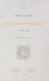 Cover of Chefs-d'oeuvre de l'Exposition universelle de Paris, 1889