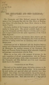 Cover of The Chesapeake and Ohio Railroad