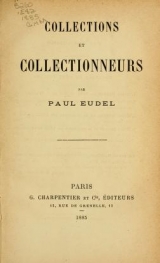Cover of Collections et collectionneurs