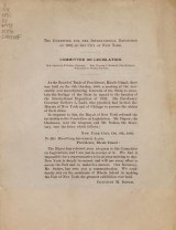 Cover of Committee on Legislation