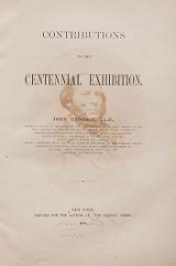 Cover of Contributions to the Centennial Exhibition