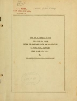 Cover of Copy of an address by the Hon. John K. Cowen before the Maryland State Bar Association