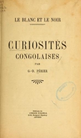 Cover of Curiosités congolaises