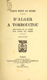 Cover of D'Alger à Tombouctou