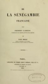 Cover of De la Sénégambie française 
