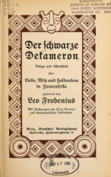 Cover of Der schwarze Dekameron