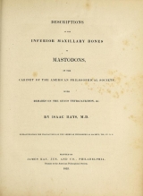 Cover of Descriptions of the inferior maxillary bones of mastodons