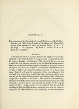 Cover of Determination of the longitude of several stations near the northern boundary of Ohio, from transits of the moon, and moon-culminating stars, observed