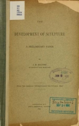 Cover of Development of sculpture