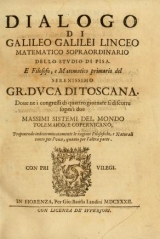 Dialogo Di Galileo Galilei Linceo Matematico Sopraordinario Dello ...